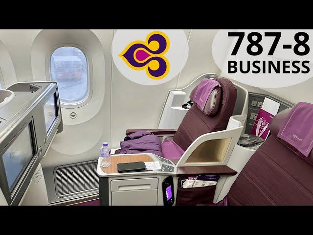 Thai Airways 787 BUSINESS Class: Old but... GREAT FOOD & SERVICE