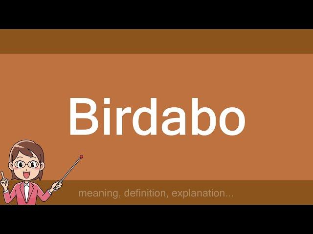 Birdabo