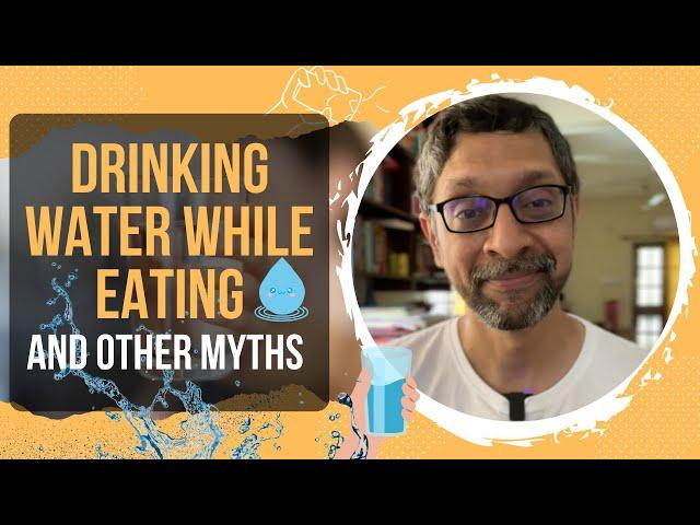 Is it OK to drink water while eating?