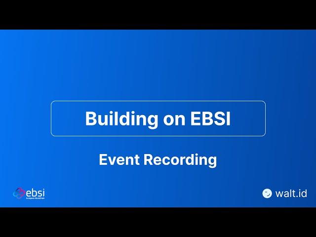 Building on EBSI