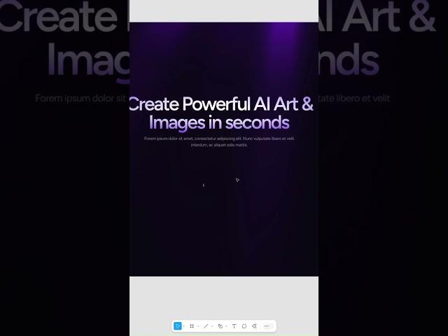 AI Landing Page Hero Design + Animation  #designing #figma #uiux #webdesign #animation #uidesign