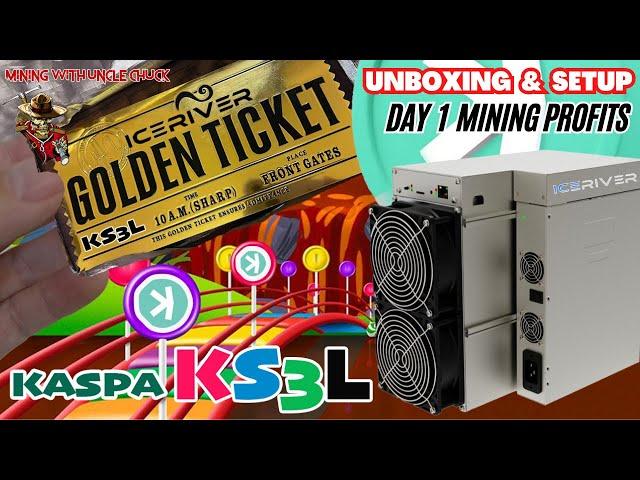 Ice River KS3L KASPA Miner COMPLETE Setup & First Day Mining Profits!