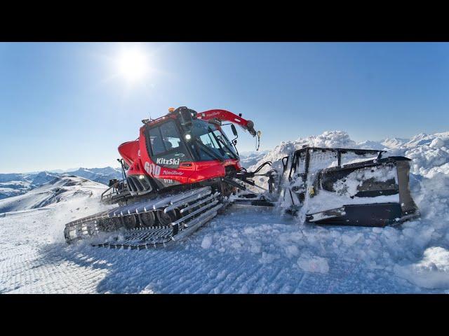 Weg auf machen mit PistenBully600 LevelRed