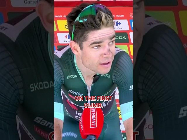 “I almost gave up”  Wout van Aert reveals he wasn’t sure he could win todays stage!