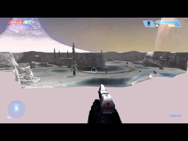 Halo CE - Out Of Bounds On Sidewinder (Halo Combat Evolved Mutiplayer Map)