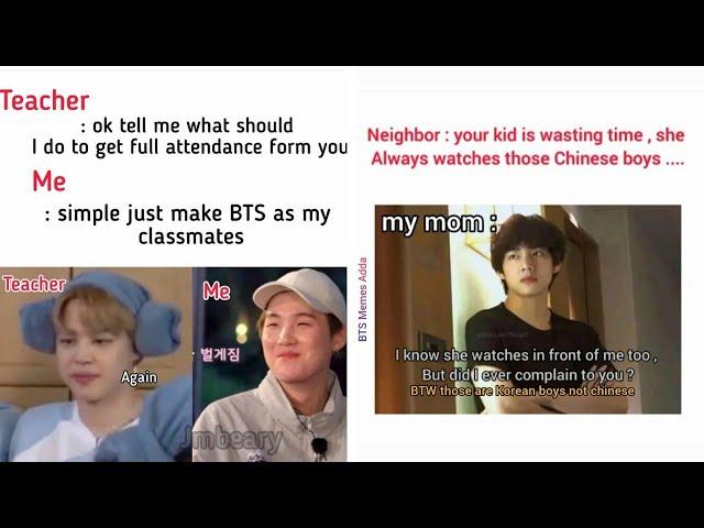 BTS funny & relatable memes -33 ||BTS Memes Adda||