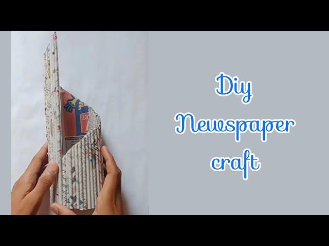 Diy Newspaper Craft / Waste Craft #shorts #shivamart #craft