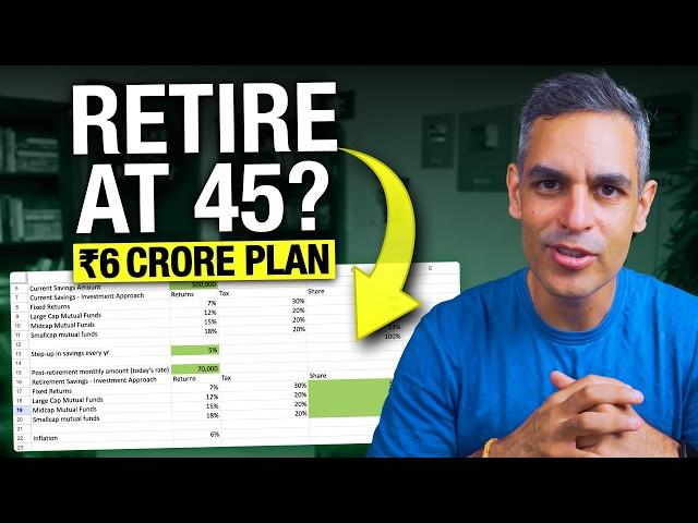 The EXCEL SHEET for a 6 CRORE Retirement Plan! | Ankur Warikoo Hindi