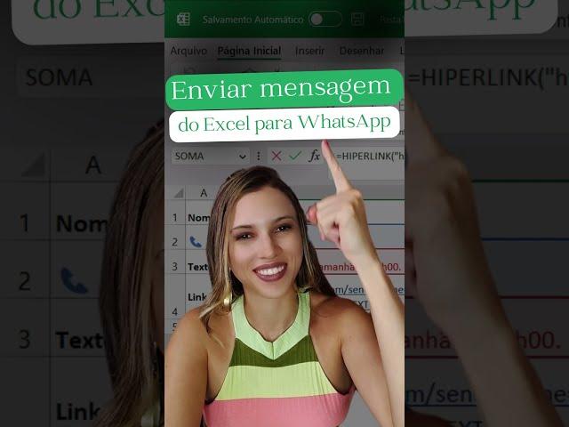 Aprenda a como enviar mensagem do Excel para o WhatsApp