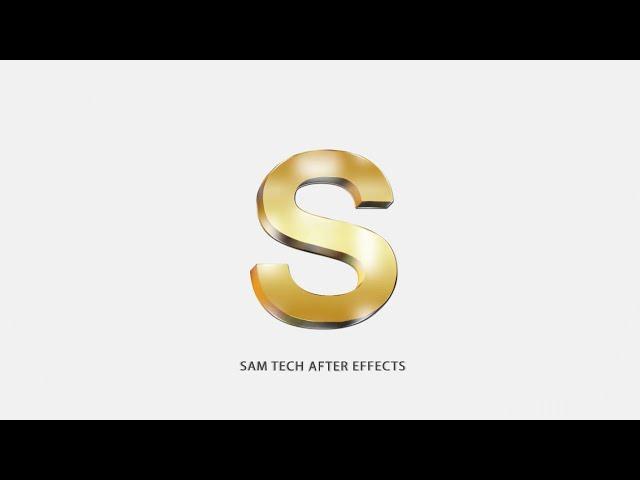 Simple Logo Reveal with shadow & elegant design | sam tech after effects