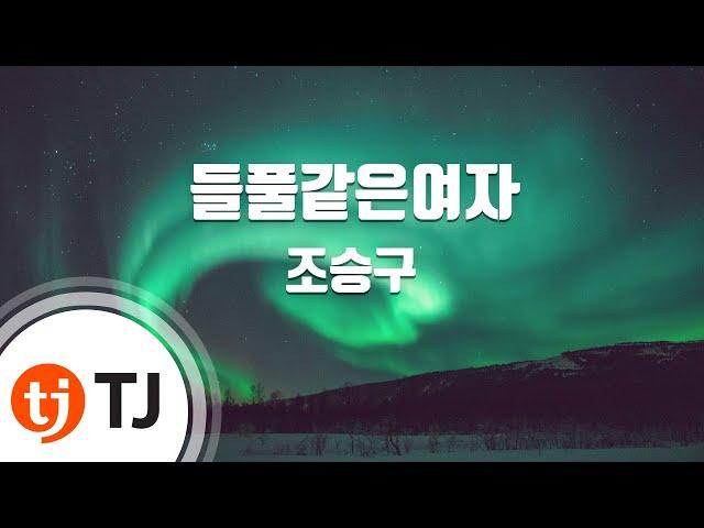 [TJ노래방] 들풀같은여자 - 조승구 / TJ Karaoke