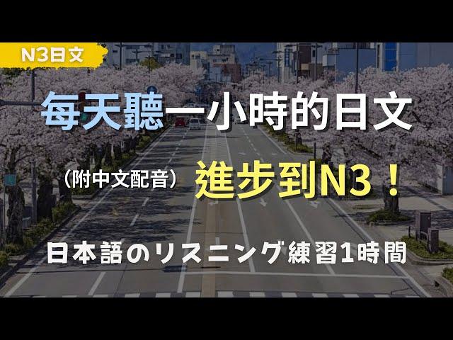 保母級聽力訓練｜ N3 日文聽力大突破！快速提升中級日文聽力｜日文日常用語｜日文聽力｜日本のリスニング練習（附中文配音）