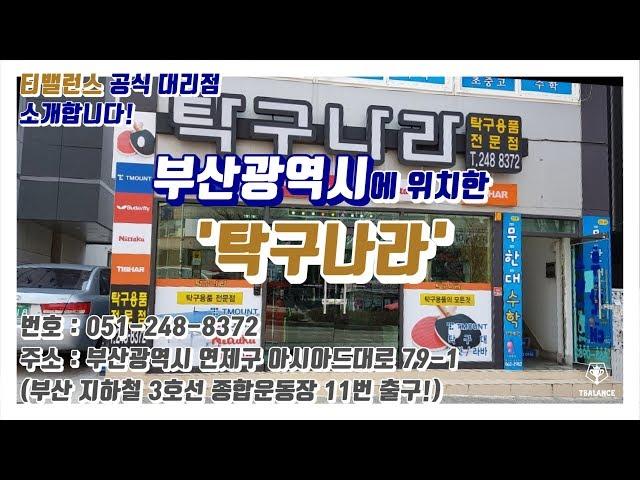 [티밸런스 대리점] 탁구나라/부산광역시