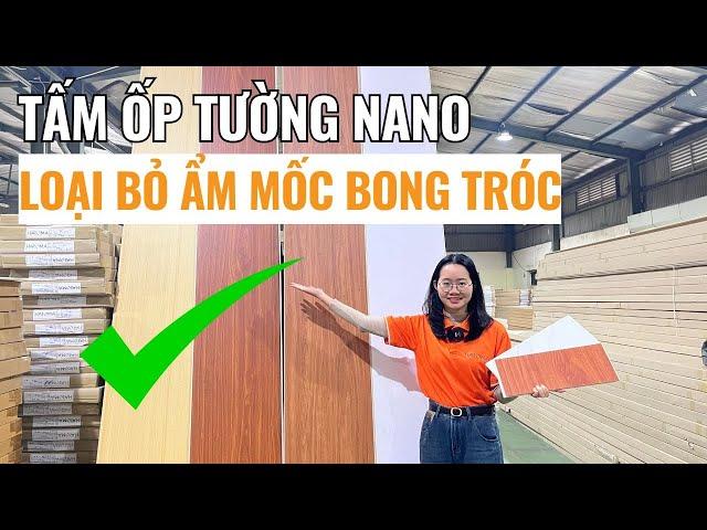 Tấm nhựa ốp tường nano ốp tường trần cải tạo nhà ngăn chặn ẩm mốc bong tróc | Tấm ốp nhựa Haroma