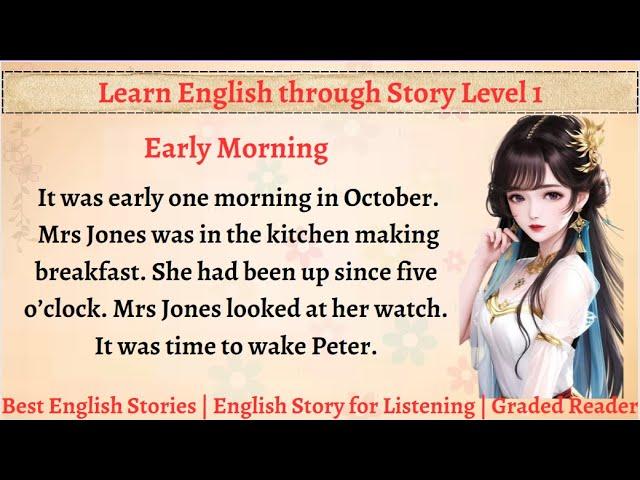 Learn English through Story - Level 1|| Best English Story for Listening || Graded Reader