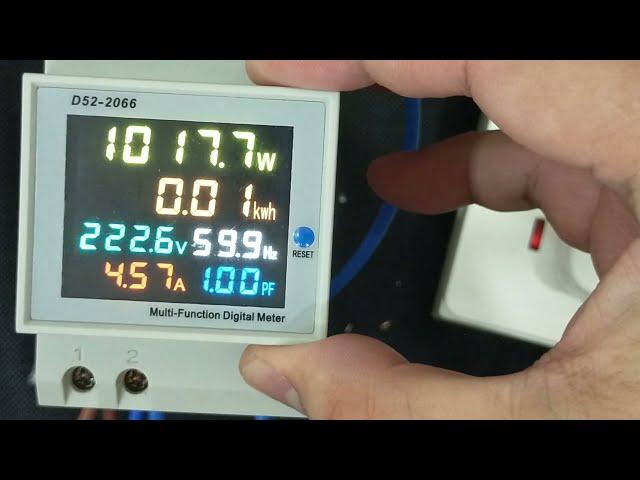 New Design Din Rail Multi-Function Meter D52-2066 - Unboxing & Testing