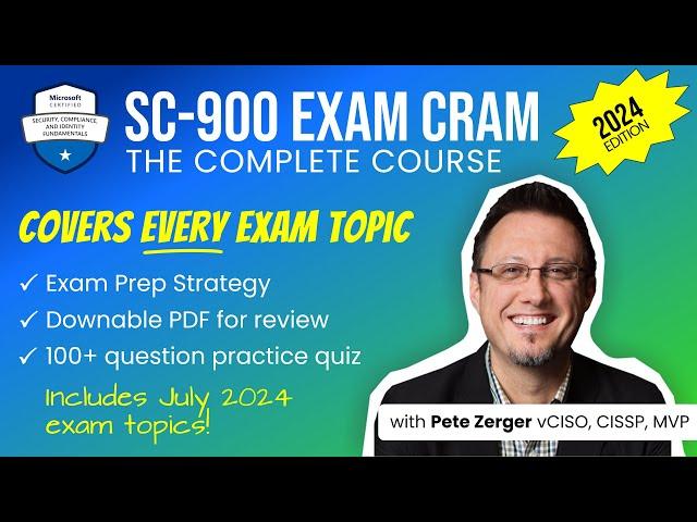 SC-900 Exam Cram - 2024 Edition (Full Course)