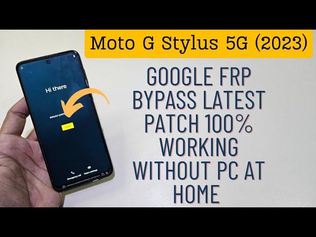 Moto G Stylus 5G (2023) Google Frp Unlock Without Pc | Android 13/14 Google Frp Bypass