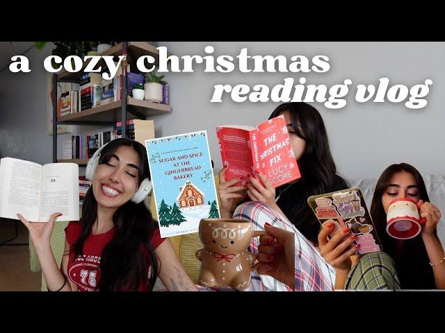 a super cozy reading vlog️️ reading xmas books, days at home & drinking lots of hot beverages🫶