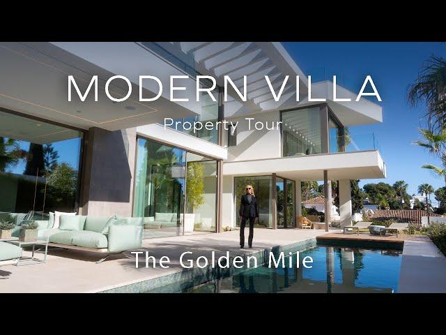 Tour a Brand New Villa with Sea Views in Marbella Golden Mile