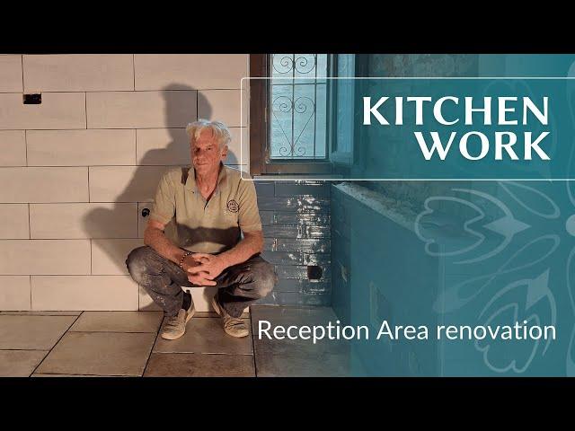 Starting work on the kitchen in the reception area | EP 2