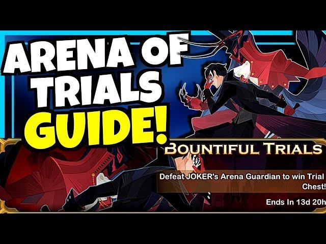 JOKER ARENA OF TRIALS GUIDE!!! [AFK ARENA x PERSONA5]