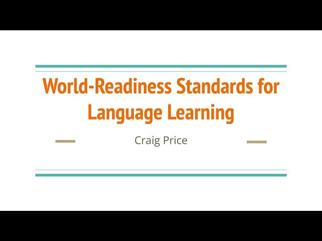 ACTFL World-Readiness Standards