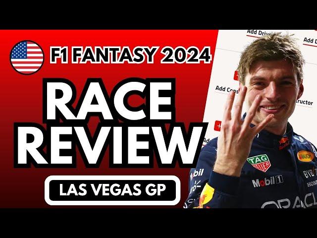 LAS VEGAS GP RACE REVIEW -  F1 FANTASY 2024 TIPS