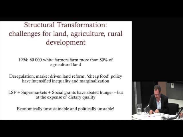 Andries Du Toit - Structural transformation and low-income countries