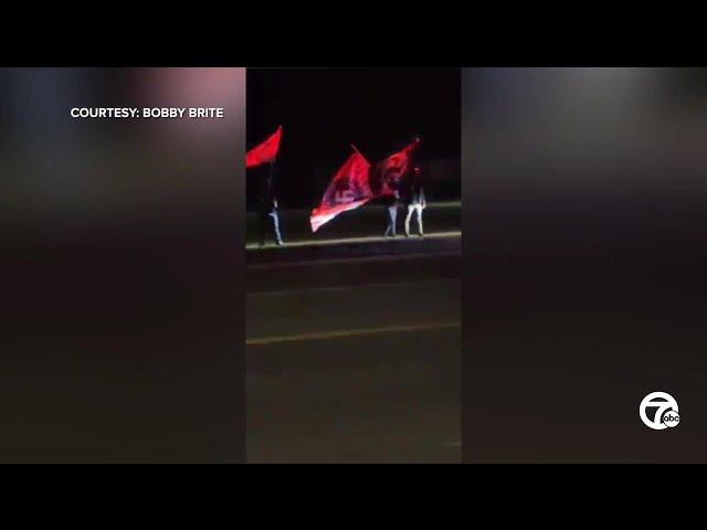 Masked men wave Nazi flags, use antisemitic and racial slurs outside American Legion in Howell