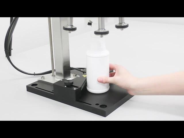 Kinex Cappers PumpCap Capping Machine with Bottle Activated Backstop