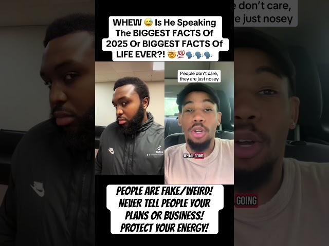 NEVER Tell People Your Business Or Plans! People Are FAKE/WEIRD! PROTECT YOUR ENERGY! BIG FACTS!