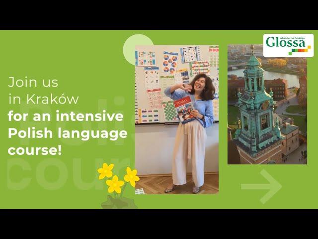 Polish language course for foreigners - spring in Cracow