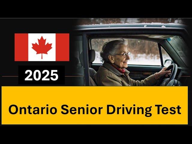 Ontario Senior Driving Test 2024 - Sample Questions to Help You Pass