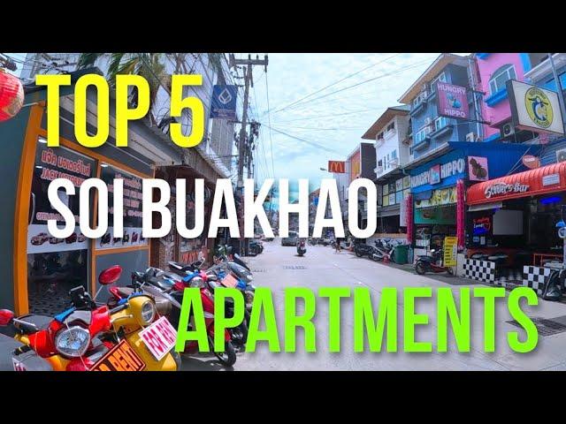 PATTAYA SOI BUAKHAO TOP FIVE GOOD VALUE MONTHLY APARTMENT ROOMS *Details In Description*