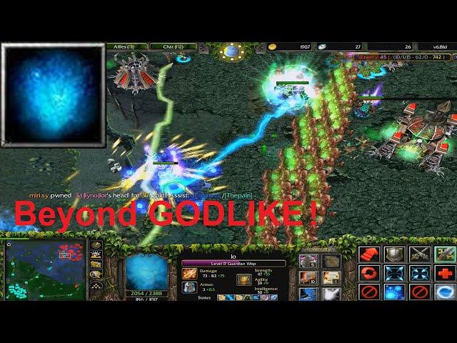 DotA 6.81d - Guardian Wisp, Io Beyond GODLIKE !