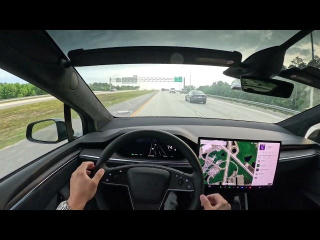 2024 TESLA MODEL X POV DRIVE TO WORK (ASMR)