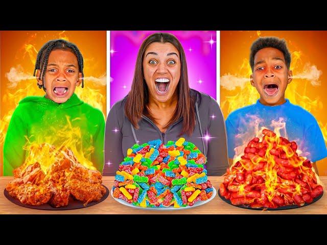 SWEET VS SPICY FOOD CHALLENGE!