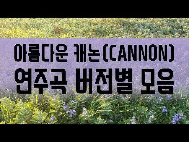 힐링되는 아름다운 캐논(CANNON) 연주곡 버전별 모음