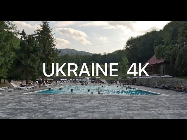 |4K|  UKRAINE |Walking |Voevodyno Resort Area Overview, Tur'ya Pasika, Zakarpattia Oblast, Ukraine