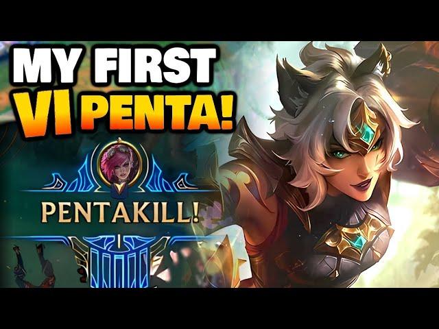 From now on I'm building Trinity on Vi Jungle since I got a PENTA with it| 14.18