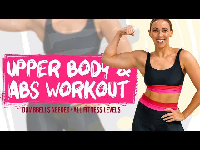 At-Home Dumbbell Upper Body and Abs Workout | Stronger - Day 14