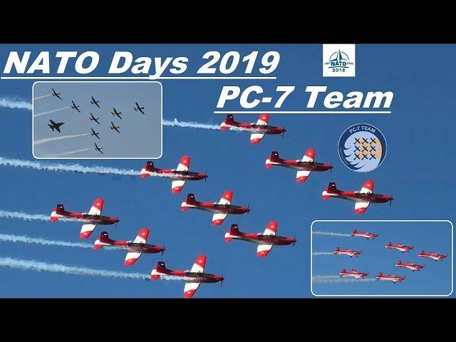 PC-7 Team ▲ Swiss Air Force  ▲ NATO Days 2019 ▲ + view from the display line