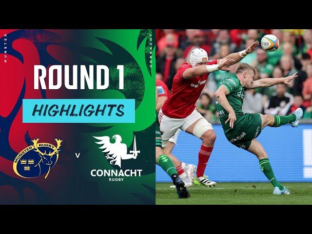 Munster v Connacht | Highlights | Round 1 | URC 2024/25