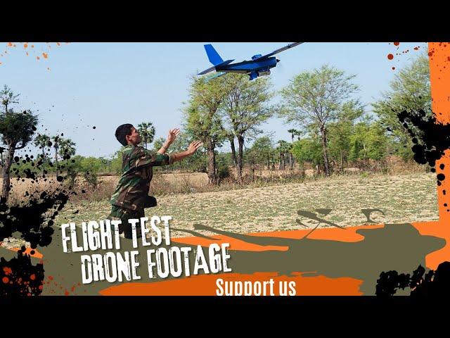 Fixed wing Drone Flight Test.