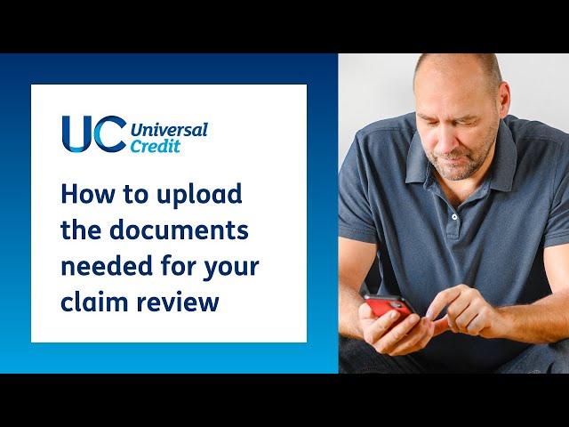 How to upload the documents needed for your Universal Credit claim review