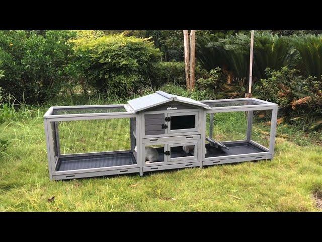 Aivituvin AIR65 Indoor Rabbit House Easy Moving Large Bunny HutchInner Space 14 57ft²