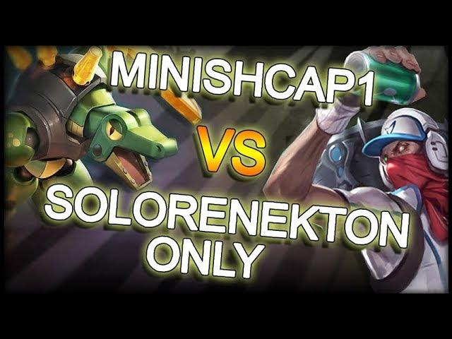 MINISHCAP1 vs SOLORENEKTONONLY | PROXY Singed vs Renekton | Carrying Feeding Mid