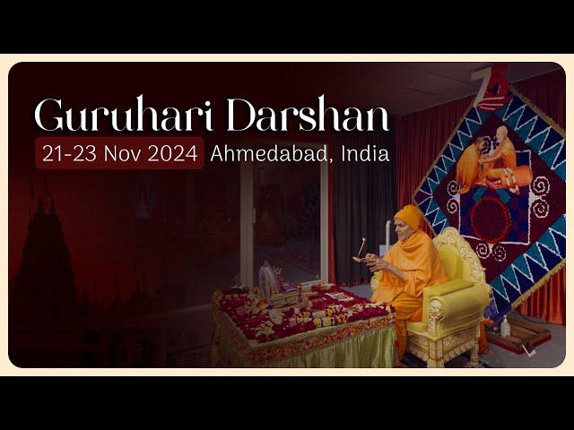 Guruhari Darshan, 21-23 Nov 2024, Ahmedabad, India