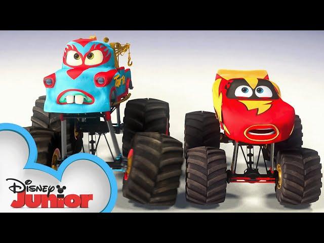 Monster Truck Mater | Pixar's Cars Toon - Mater’s Tall Tales | @disneyjr